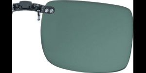 Clip on à emboîter sur des montures en métal, vert 48x40 mm