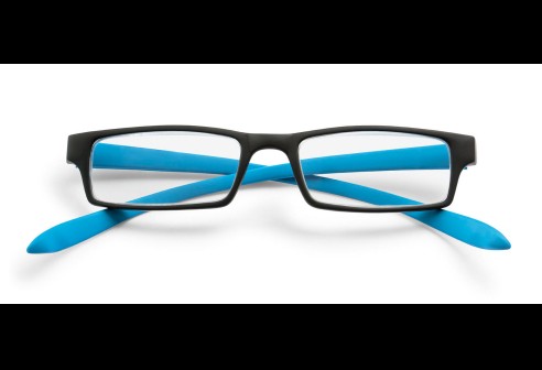 Monture en plastique avec branches 'Neckholder' - Noir/Bleu