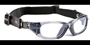 Progear Lunettes de sport - L - Grey Transparant - Avec bandeau