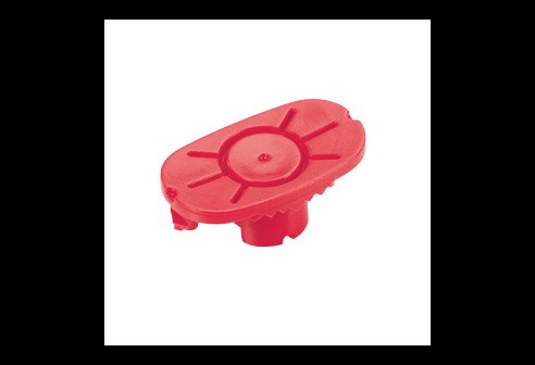 Bloc de fixation NIDEK Pliable-Cup, rouge (verre gauche), jusqu'à une base 6