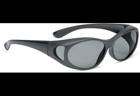 Shoptic Lunettes superposables – ovale- Noir mat