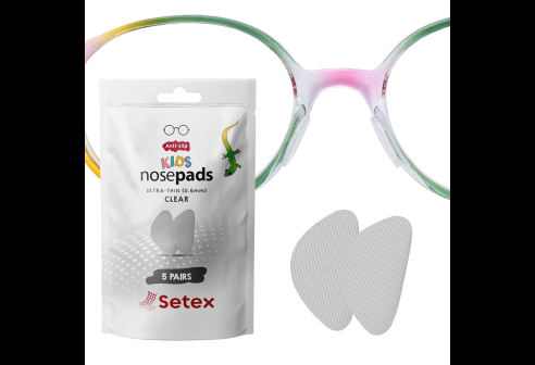 Setex plaquettes nasales antidérapantes pour enfants 0,6 mm transparentes 5 paires
