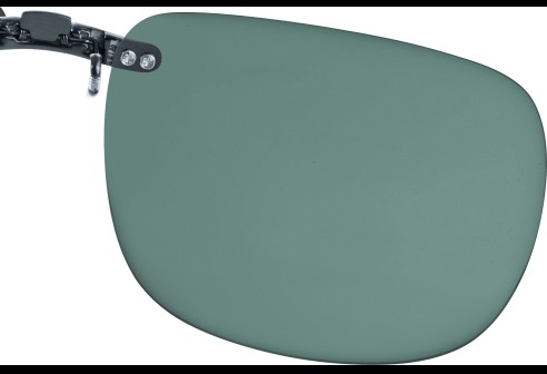 Clip on à emboîter sur des montures en métal, vert 56x46 mm