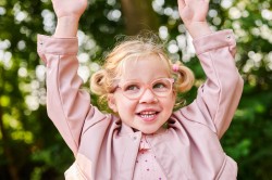 Sara rouge transparent/framboise, taille 38