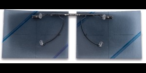 Shoptic Clips «Flip up» Gris – rabattable, particulièrement fins noir taille M