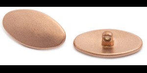 Plaquettes, hypoallegiques, titane, systeme Vis 13,0 mm or rose 4 pièces