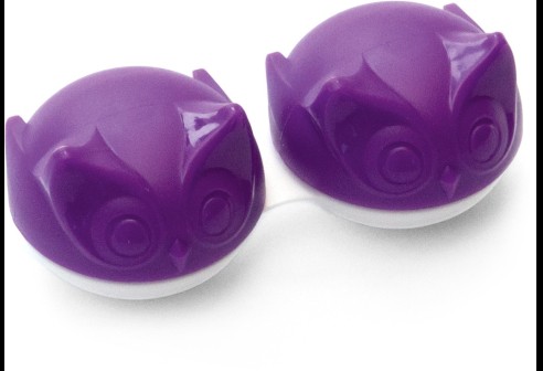 Lentilles de contact, chouette, violet foncé
