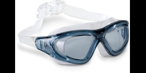 View Lunettes de natation multifunctions Gris avec verres gris fumé