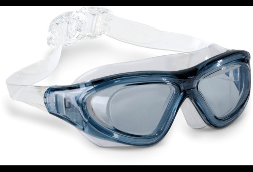 View Lunettes de natation multifunctions Gris avec verres gris fumé