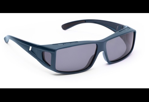  Lunettes superposables gros - Blue Metalic