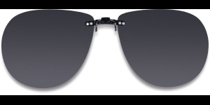 Clip on à emboîter sur des montures en métal, gris 62x54 mm