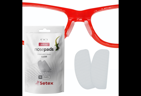 Setex plaquettes nasales antidérapantes standard 1.0mm transparentes 15 paires