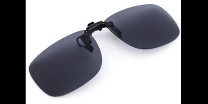 Clips polarisants rabattables avec méchanisme extra-fin gris