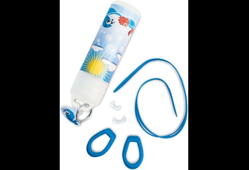 Shoptic Lunettes de natation pour enfants – Bleu - comme kit d’assemblage