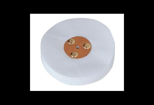 Brosse circulaire en coton écru