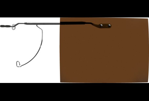 Shoptic Clips «Flip up» Marron – rabattable, particulièrement fins noir Taille M