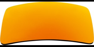 Verres plan en triacetate, orange miroité avec polarisé, 2 pièces
