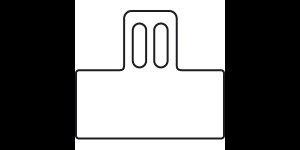 Etiquettes prix, Flexible, 36 x 17 mm, ouverture 13 mm