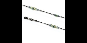 Chaînette Adriana vert, 2 pìeces