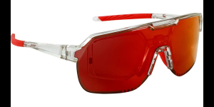 Lunettes de sport Leader Aero rouge/transparent avec verres à revêtement Revo rouge