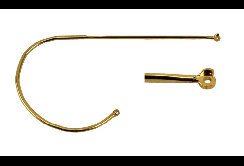 Ressort curl avec conteneur duplex 1,0 mm doré 1 paire