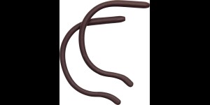Embouts, enfants: longueur 80 mm, brun foncé