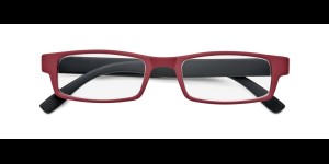 Monture en plastique douce au toucher rouge