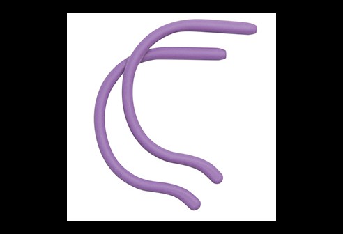 Embouts de sport en silicone, enfants: longueur 75 mm, lilas