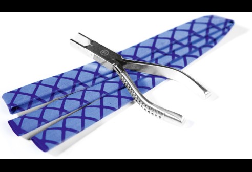 Gaine thermorétractable pour pinces bleues 1 mètre