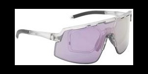 Lunettes de sport Leader gris avec verres à revêtement Revo rose/violet