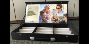 Shoptic Coffre de présentation – avec miroir intérieur