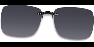 Clip on à emboîter sur des montures en métal, gris 52x42 mm