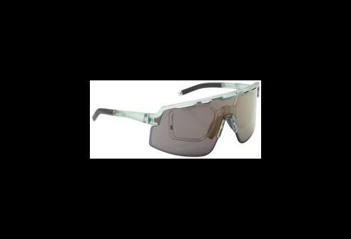 Lunettes de sport Leader Lope vertes avec verres à revêtement miroir or clair