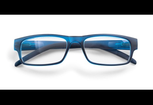 Shoptic Monture classique en plastique aux couleursmates Dpt.: + 1.00 - bleu foncé mat