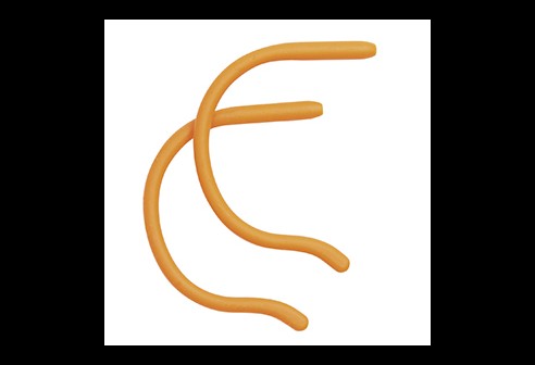 Embouts, enfants: longueur 80 mm, orange