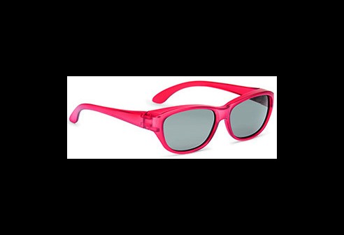 Lunettes superposables, Ovale rouge