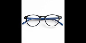 LLunettes de lecture en plastique gris / bleu +1.00