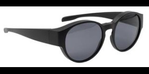 Lunettes de soleil fitover rondes modèle Berlin mat noir taille M