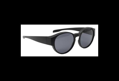 Lunettes de soleil fitover rondes modèle Berlin mat noir taille M