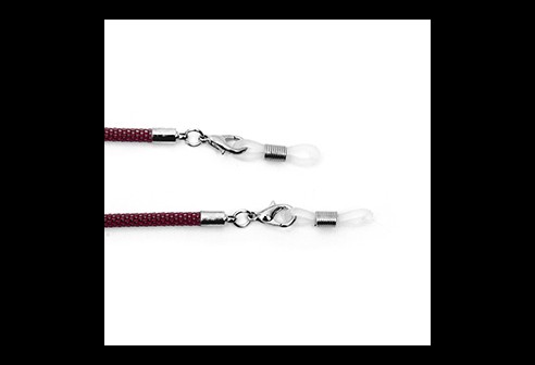 Chaînettes en forme de corde rouge marsala
