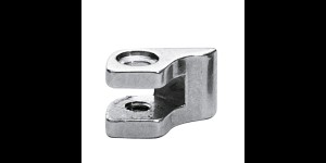 Charnières à braser, partie fixée sur la monture côte droit, yeux double, ouverture 0,9 mm