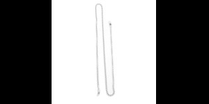 Chaîne à lunettes Bologne argent 3 pièces