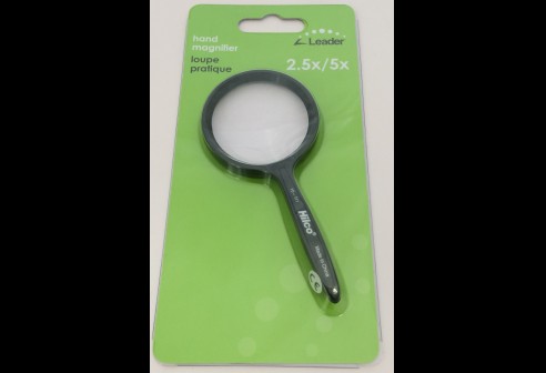 Hand loep 50mm, 2.5x/5x vergroting