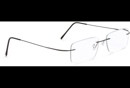 Monture percée en Titane béta, branches monoblock, gun