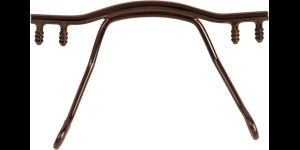 Pont nasal pour lunettes percées avec cavaliers, Marron