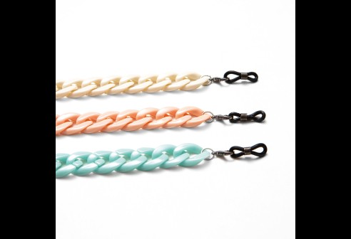 Chaîne de lunettes acrylique assorties 6 pièces