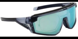 Lunettes de sport Leader Gait bleu avec verres à revêtement Revo bleu