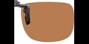 Clips polarisants rabattables avec méchanisme extra-fin marron