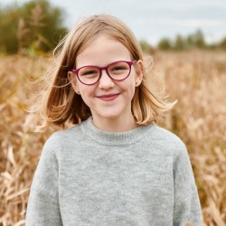 Kim framboise/ bleu foncé, taille 44