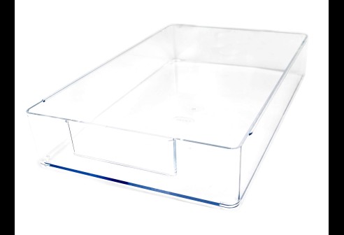 Casiers en plastique recyclable - Taille moyenne, non séparations intérieures